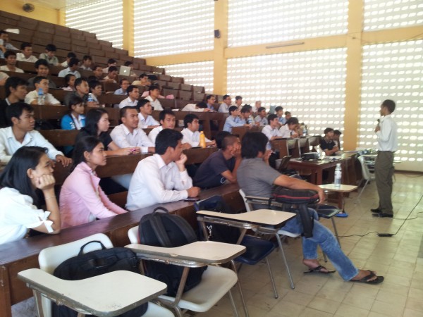 Presentation at Institute of Technology of Cambodia About Mobile Market and Mobile Technology - Phally from Front
